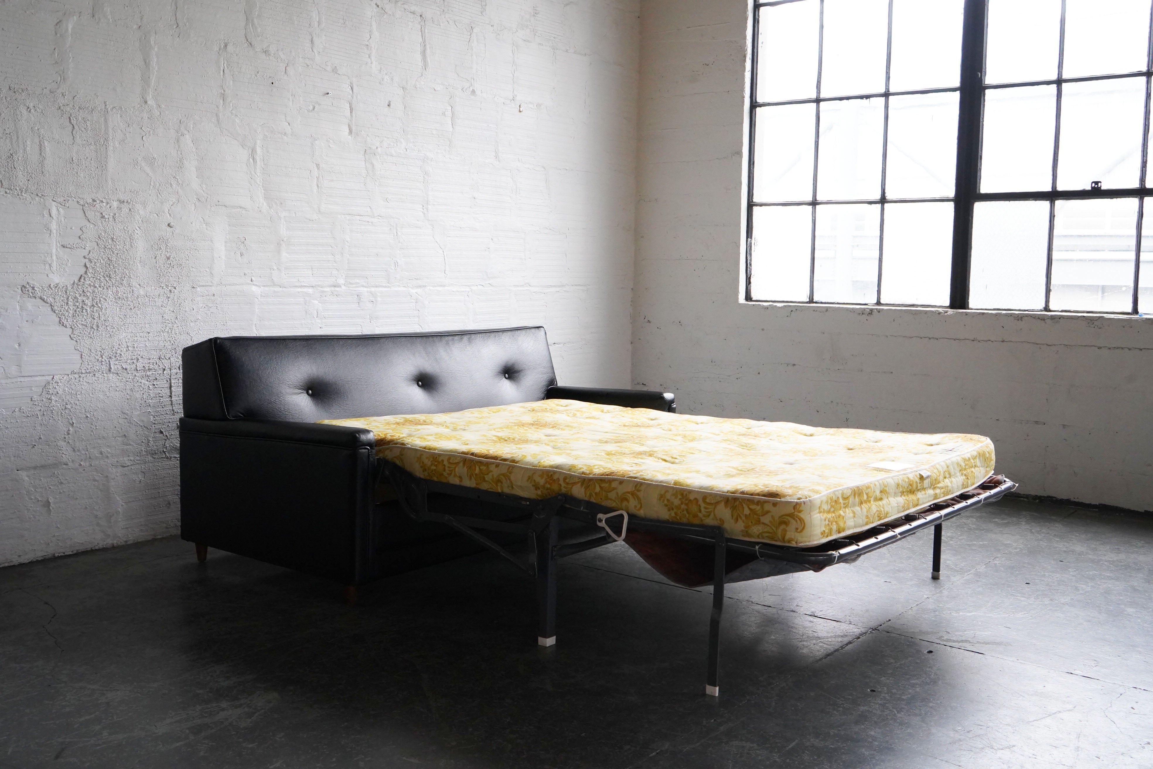 Vinyl cheap sleeper sofa