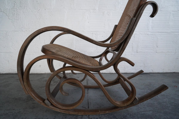 Vintage Caned Rocking Chair
