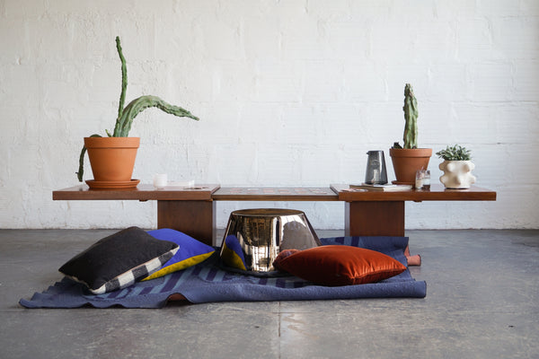 John Keal for Brown Saltman Expandable Walnut Coffee Table