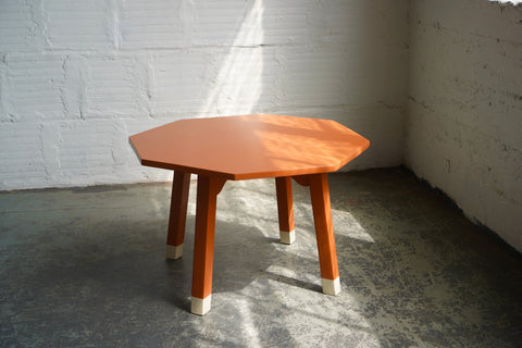Creamsicle Octagon Side Table