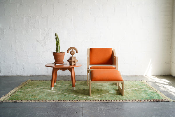 Creamsicle Octagon Side Table