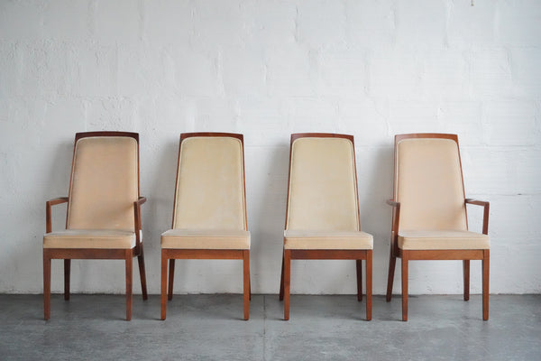 Glenn of California Velvet Dining Chairs (Set of Eight)