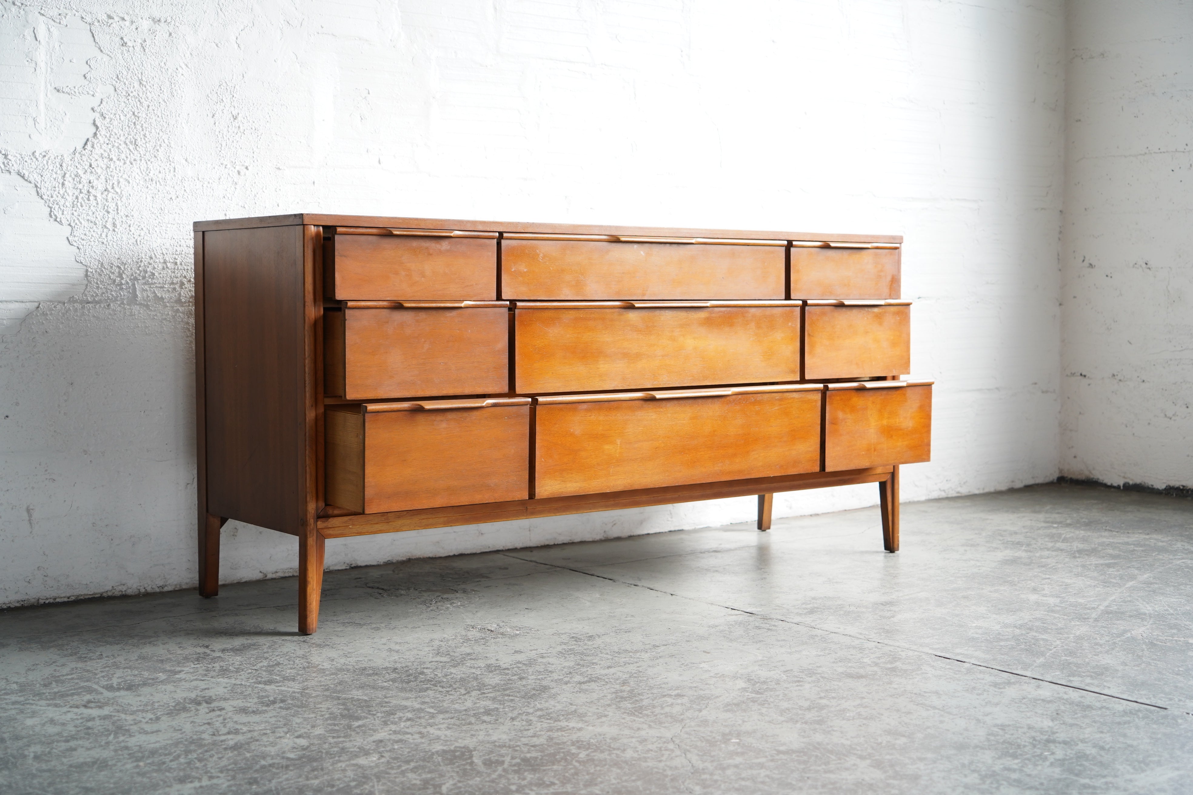 Mid-Century Walnut Lowboy Dresser by Kent Coffey Mid-Century Walnut Lowboy Dresser by Kent Coffey