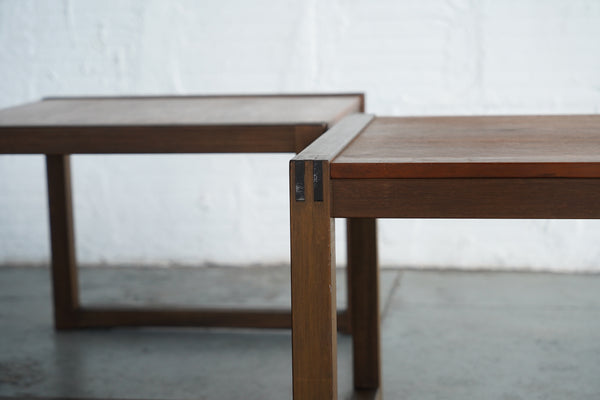 Finger Joint Wood End Tables
