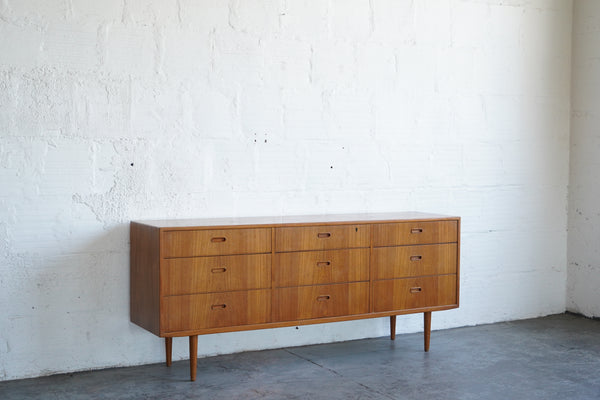Vintage Nine Drawer Low Boy