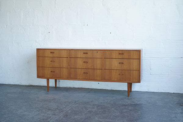 Vintage Nine Drawer Low Boy