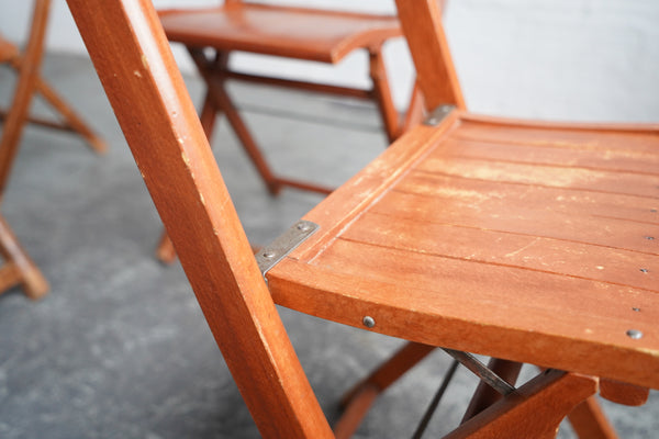 1940s Wooden Folding Chairs