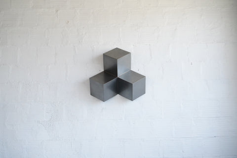 Hanging Steel Cube Sculpture