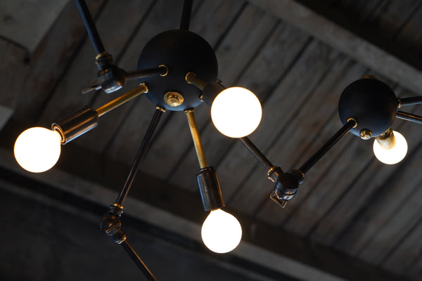 Adjustable Sputnik Style Chandelier