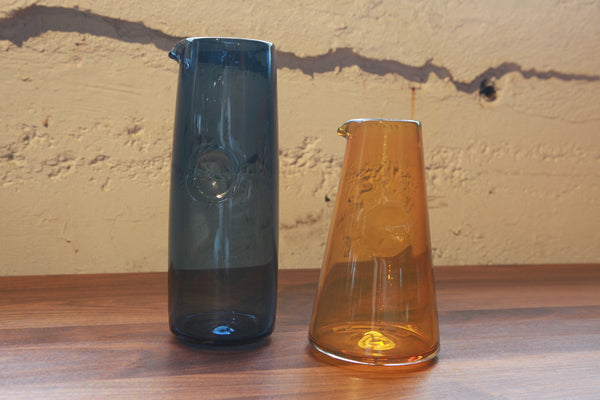 Matthew Abadi Transparent Gem Tone Dimple Pitchers