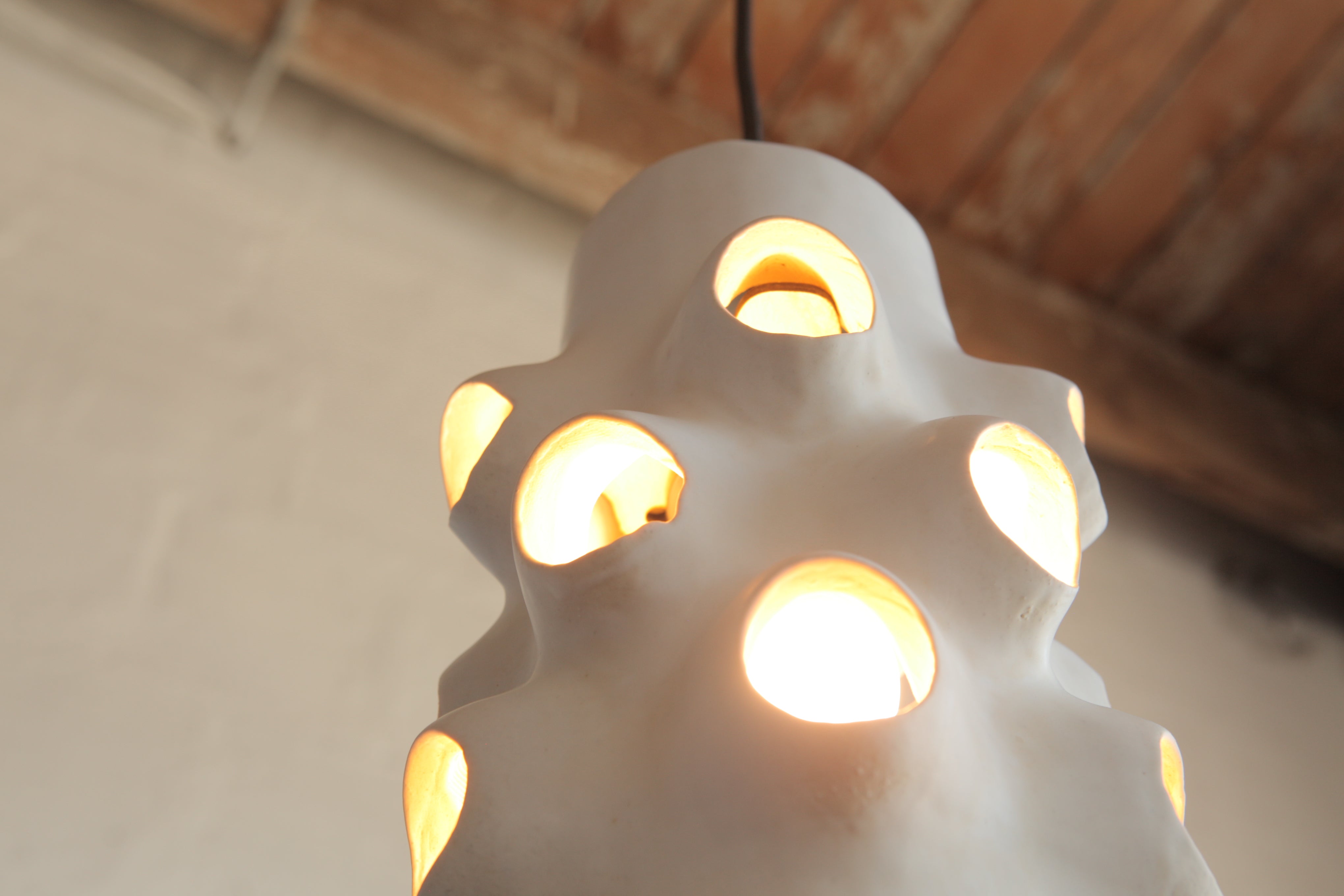 Ceramic sales light pendant