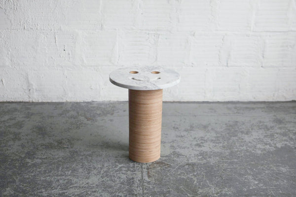 Marble Smiley Side Table