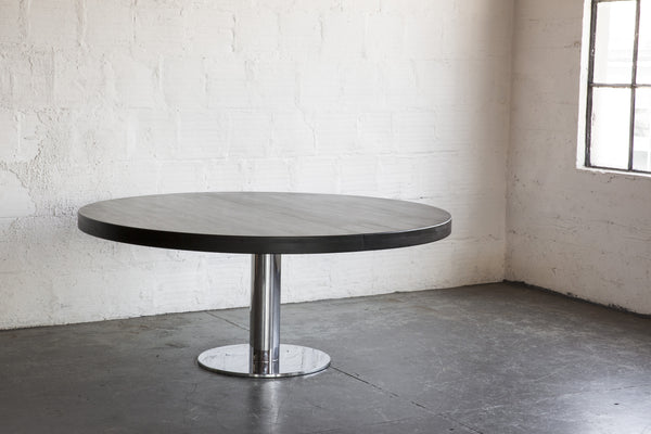 Ebonized Poplar with Knoll Base