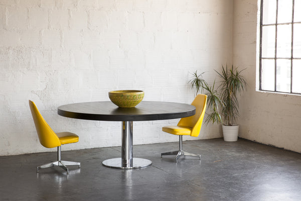 Ebonized Poplar with Knoll Base