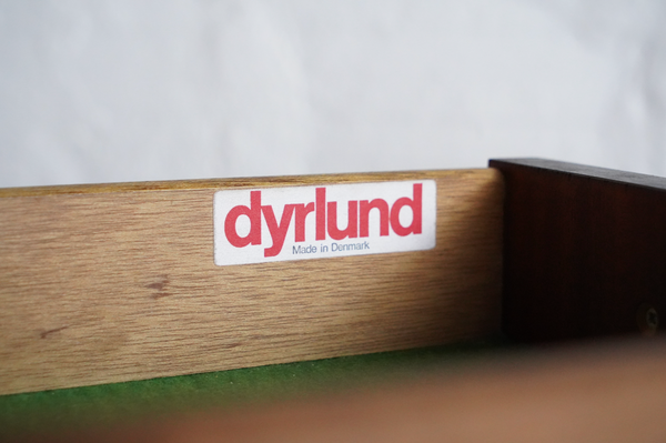 Dyrlund Tambour Door Sculptural Rosewood Chest