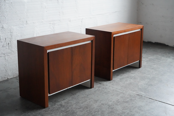 Walnut Side Tables (Set of Two)