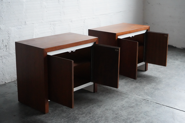 Walnut Side Tables (Set of Two)