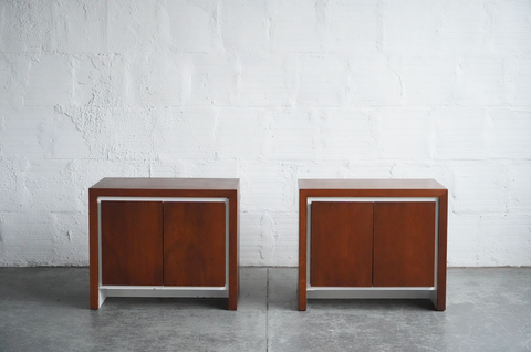 Walnut Side Tables (Set of Two)