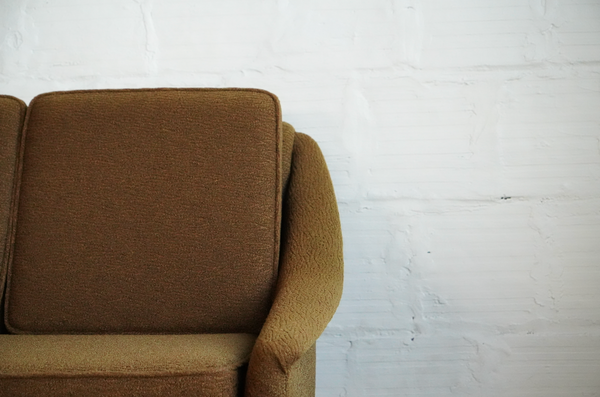 Vintage Sofa with Green Upholstery