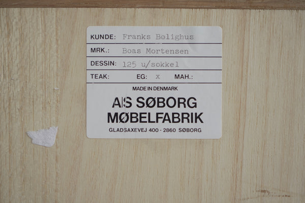 Soborg Mobelfabrik Danish Two-Door Credenza