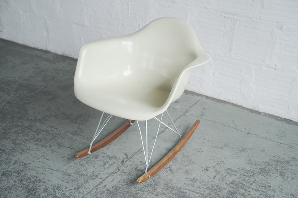 Herman Miller and Ray Eames Fiberglass Shell Rocking Chair