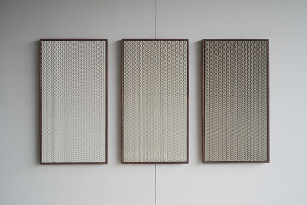 Triangle Grid Triptych