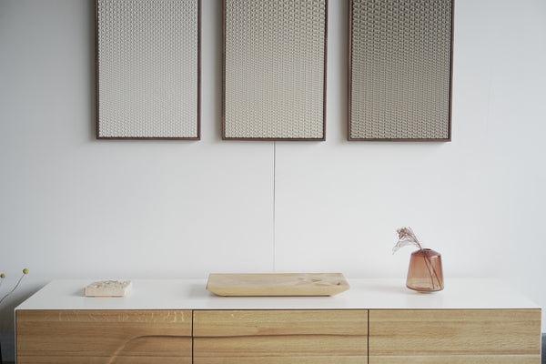 Triangle Grid Triptych