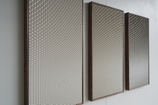 Triangle Grid Triptych