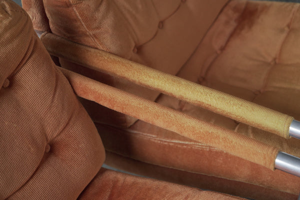 Harvey Probber Style Corduroy Club Chairs