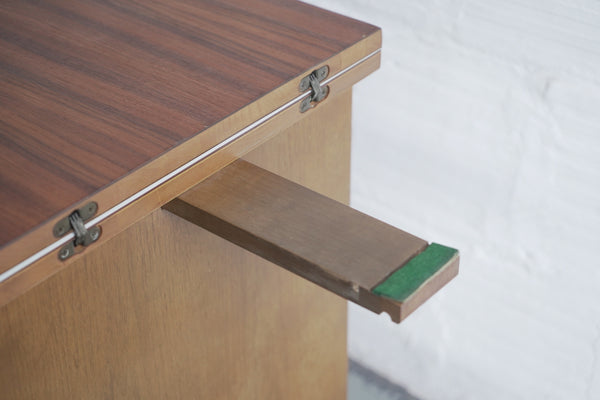 Folding Bar Cabinet with Caning