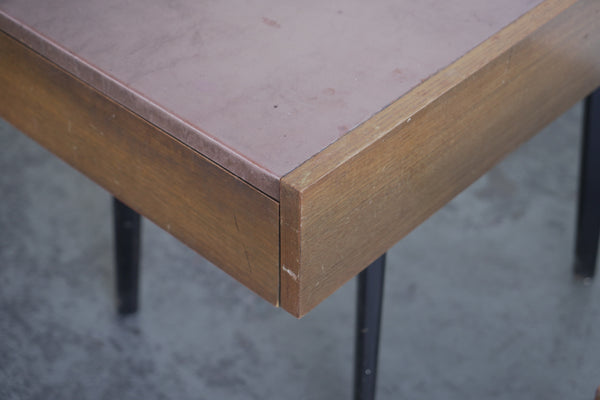 1950s Herman Miller Leather Covered Tables