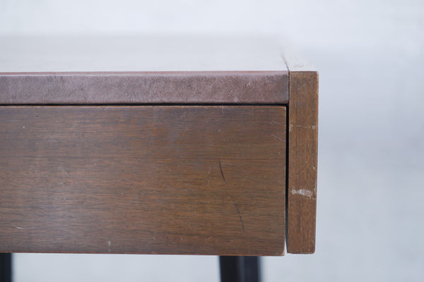 1950s Herman Miller Leather Covered Tables