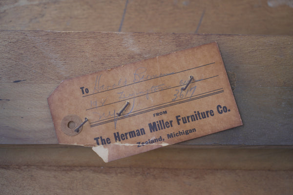 1950s Herman Miller Leather Covered Tables