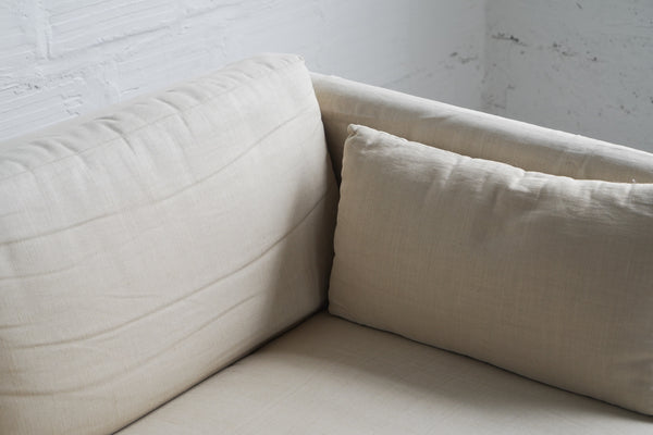 Cream Three-Seater Sofa