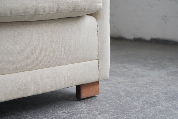 Cream Three-Seater Sofa