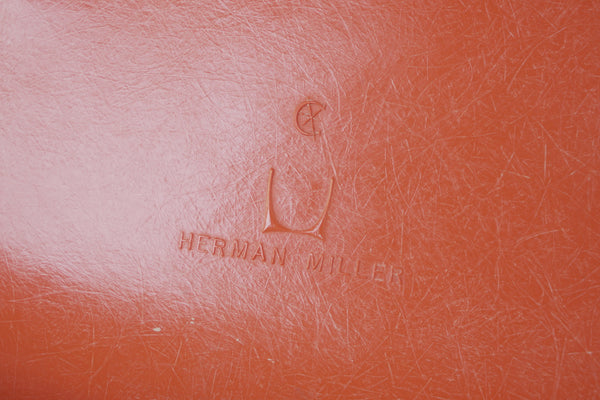 Eames Orange Fiberglass Shell Chairs