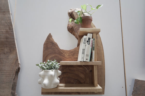 Live Edge Wall Shelf