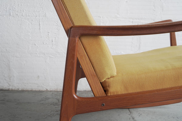 Ole Wanscher for France & Søn Rocker and Ottoman