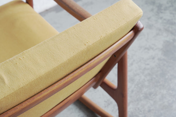 Ole Wanscher for France & Søn Rocker and Ottoman