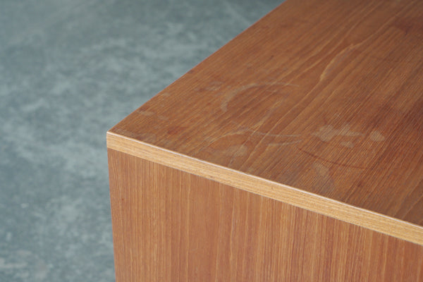 Svend Aage Larsen Teak Credenza with Tambour Doors