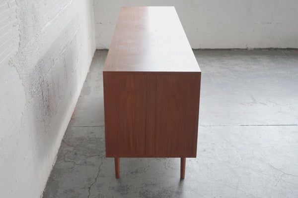 Svend Aage Larsen Teak Credenza with Tambour Doors