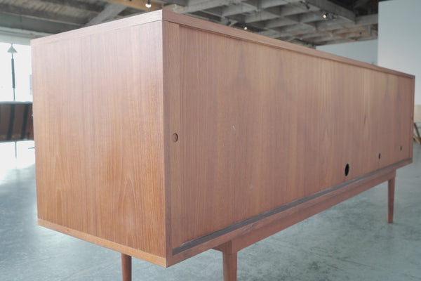 Svend Aage Larsen Teak Credenza with Tambour Doors
