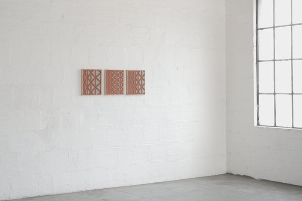 Stretched Triangle Grid Triptych