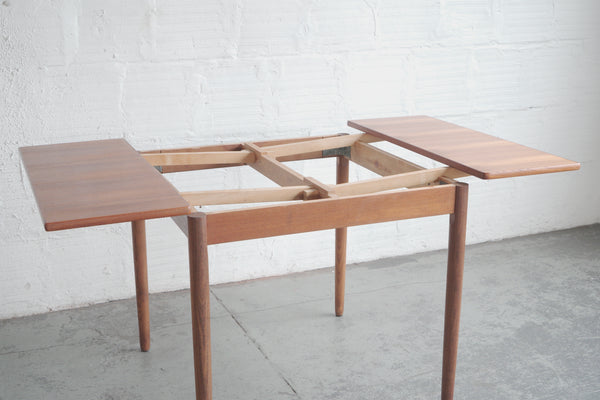Danish Teak Draw-Leaf Dining Table