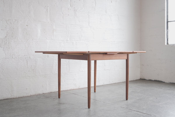 Danish Teak Draw-Leaf Dining Table