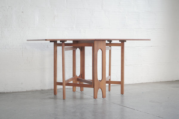 Danish Teak Gate Leg Drop-Leaf Dining Table