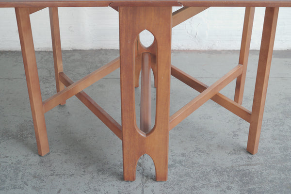 Danish Teak Gate Leg Drop-Leaf Dining Table