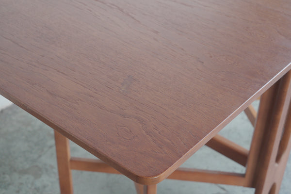 Danish Teak Gate Leg Drop-Leaf Dining Table