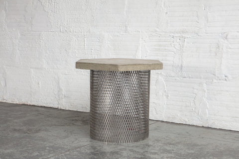 Concrete & Wire Concept Side Table Prototype
