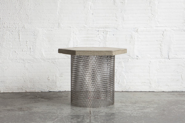 Concrete & Wire Concept Side Table Prototype